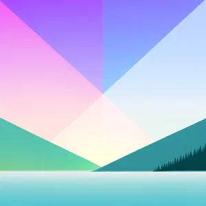 Abstract Geometric Gradient Artwork: Modern Digital Design