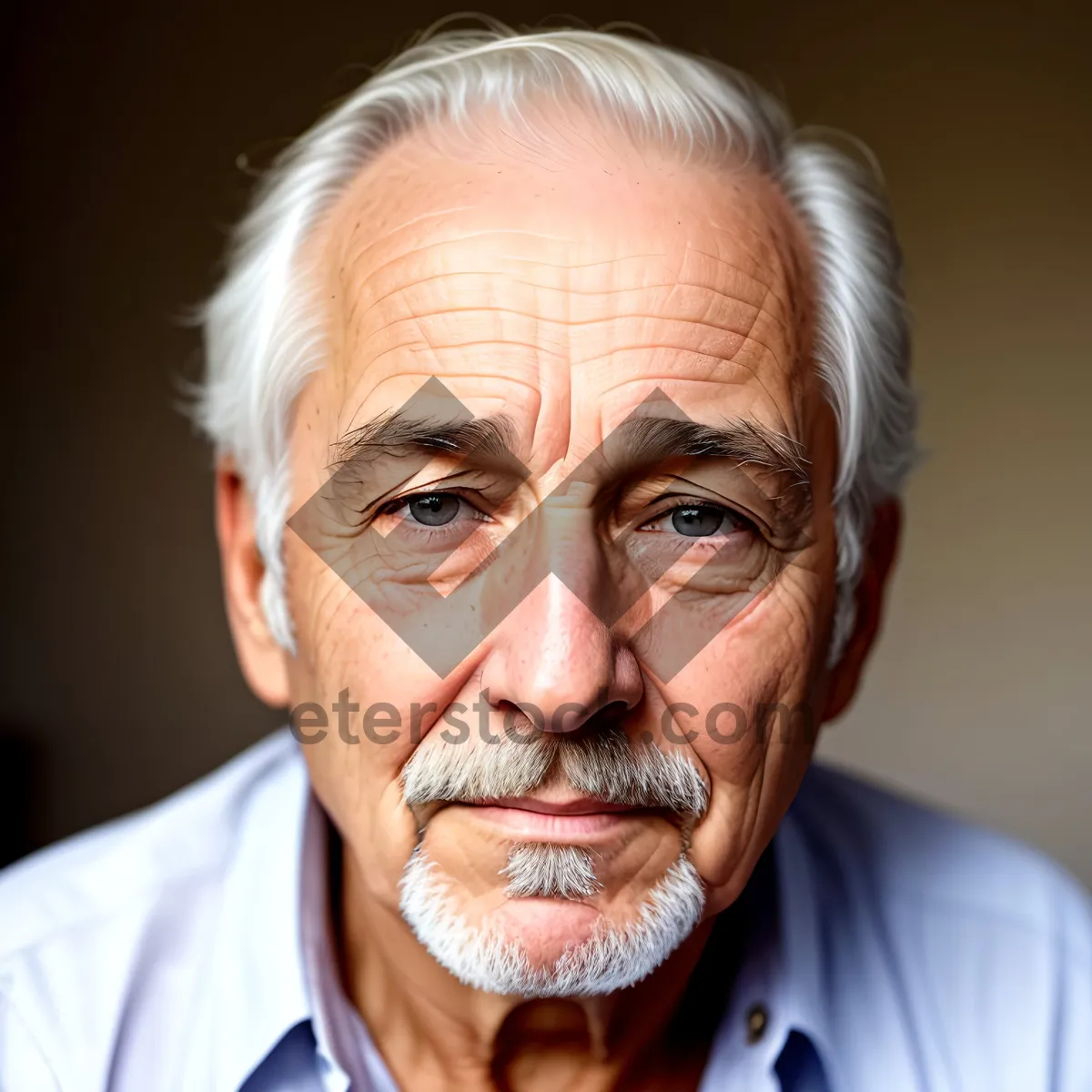 Picture of Successful Smiling Senior Man in Glasses