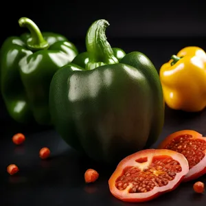 Fresh and Healthy Bell Pepper Salad with Tomatoes