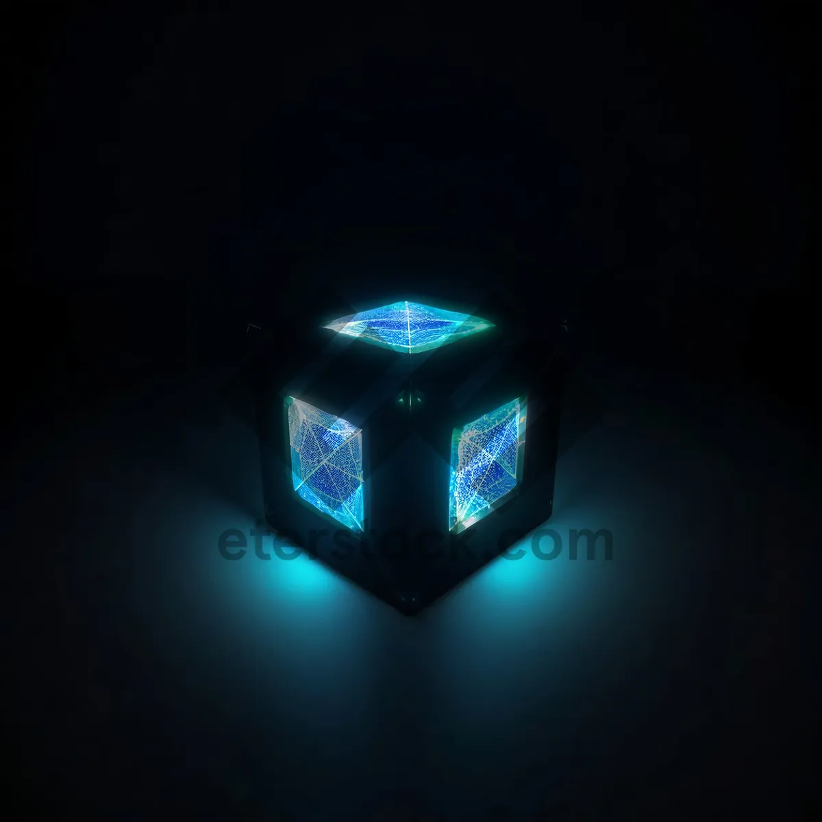 Picture of Shiny Black Glass Button Icon Design Element