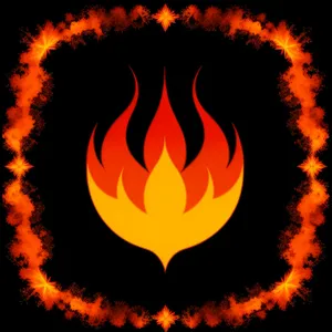 Searing Blaze: Fiery Inferno, Burning with Intense Heat