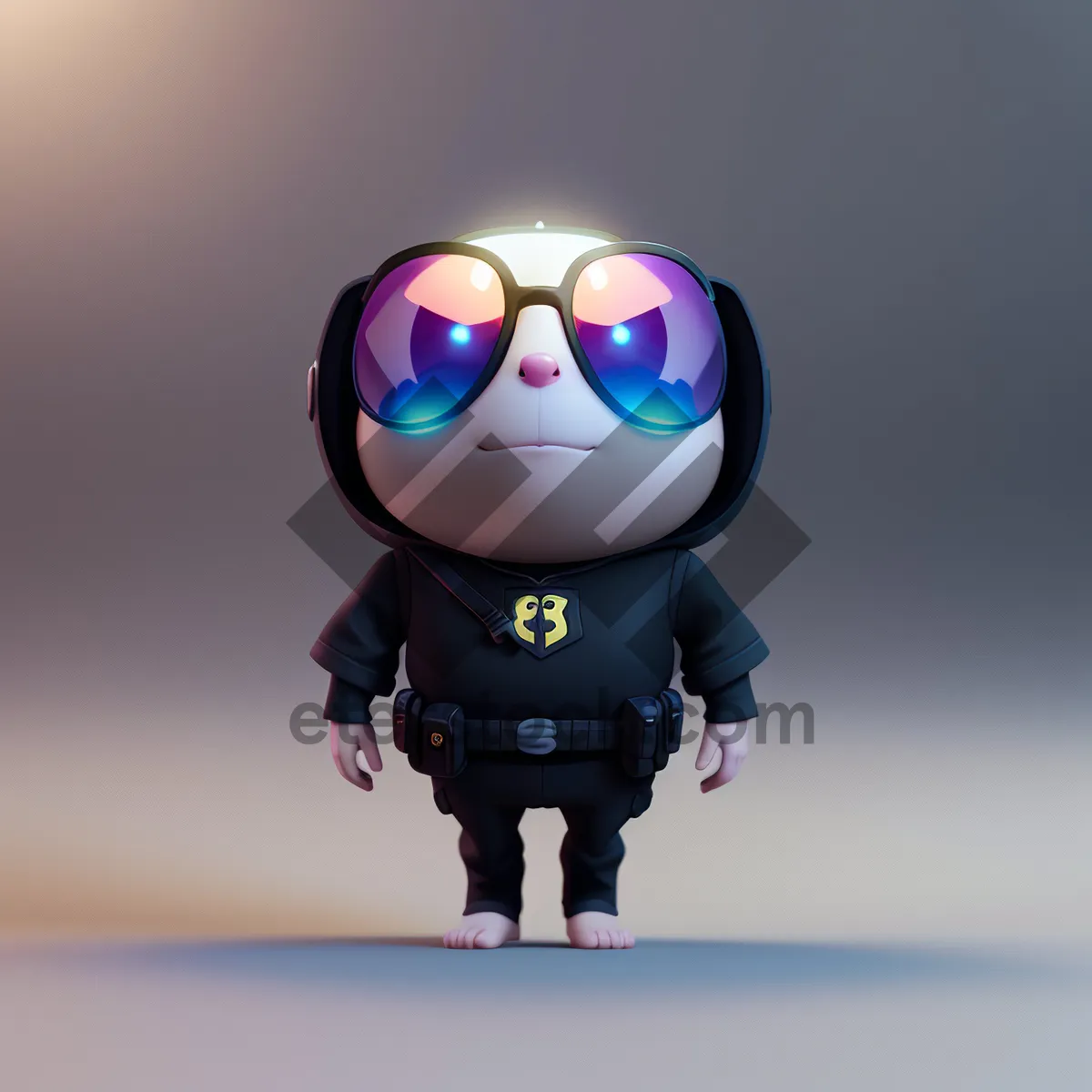 Picture of Cartoon 3D Automaton Character Man Art