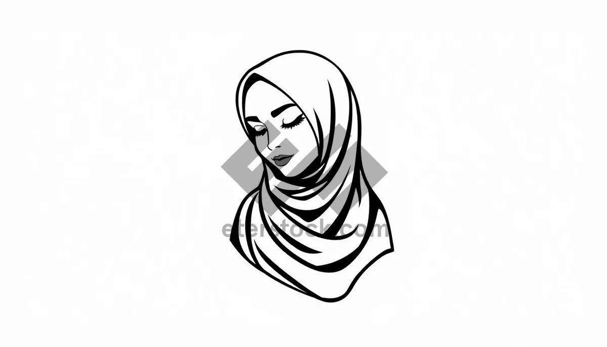 Picture of Cartoon housewife with stylish haircut drawing art