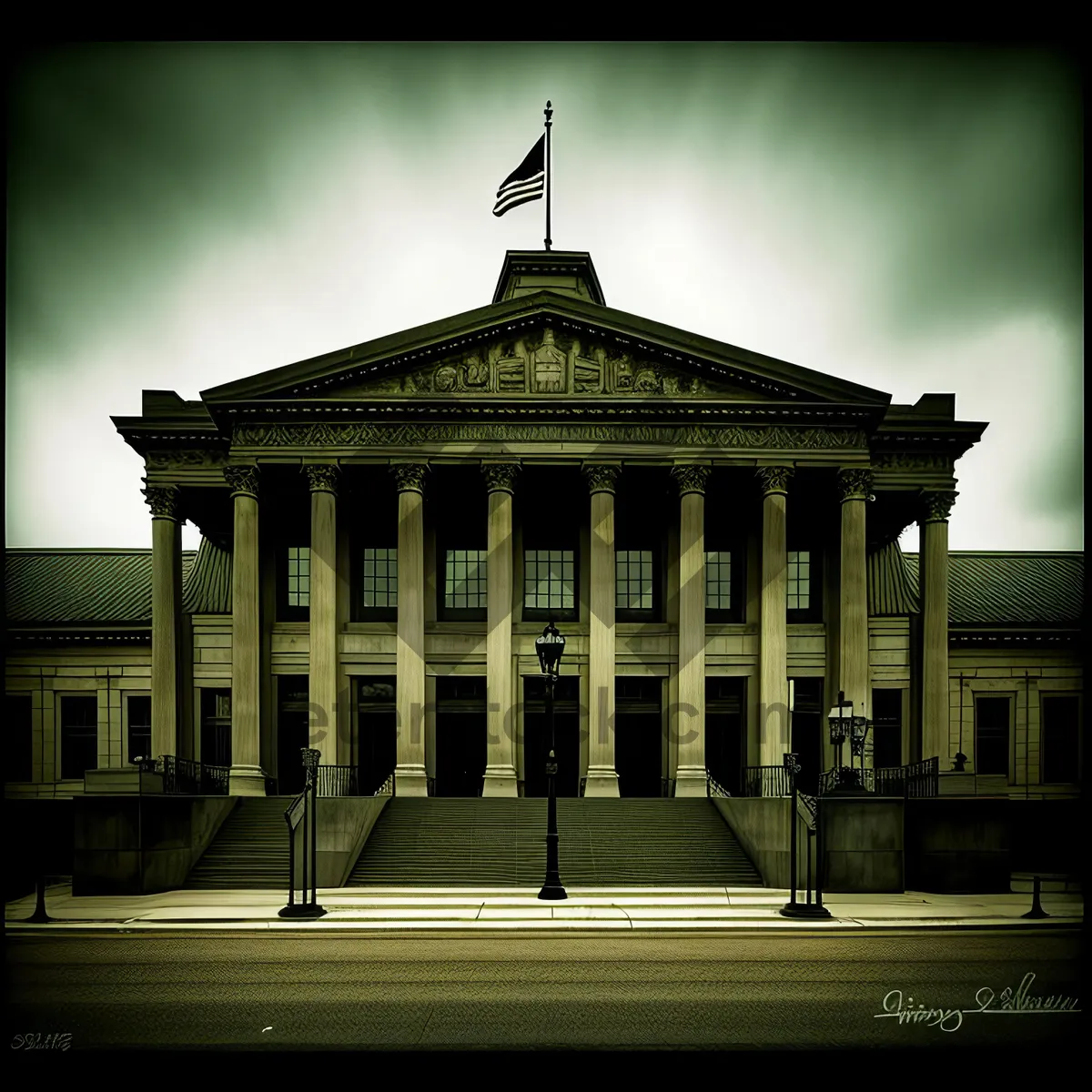 Picture of Grandeur of Historic Capitol and Iconic Skyline