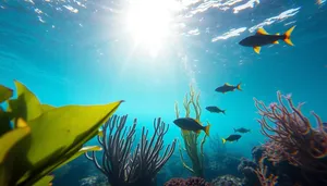 Bright Marine Fish in Tropical Coral Reef.