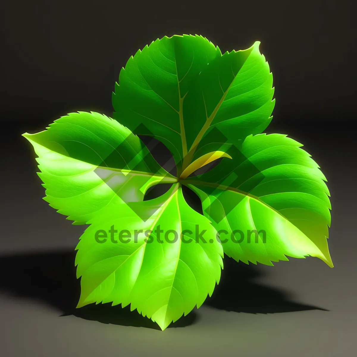 Picture of Vibrant Leaf Pattern: Bursting with Spring's Natural Colors