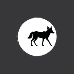 Silhouette Caribou Born under Black Moon Icon