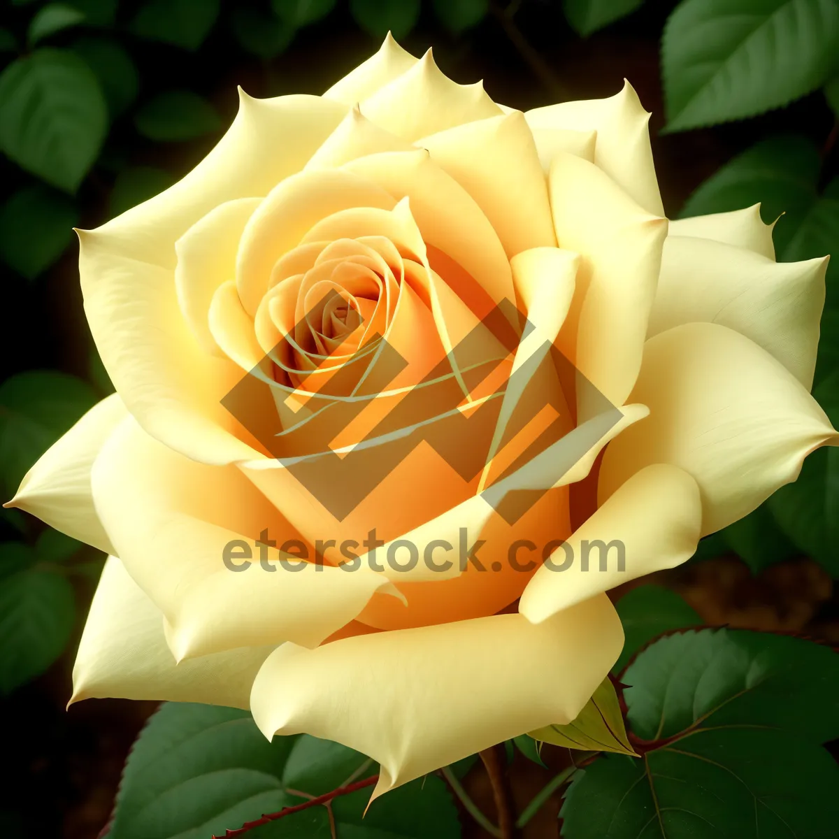 Picture of Delicate Pink Rose Blossom in Spring Garden