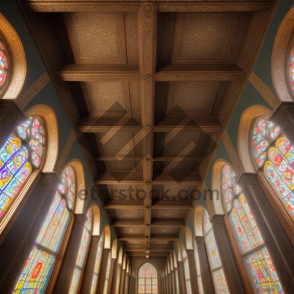 Picture of Grandeur of Sacred Architecture: Historic Cathedral's Ornate Altar