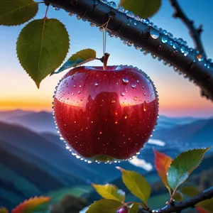 Organic ripe cherry - delicious and nutritious fruit