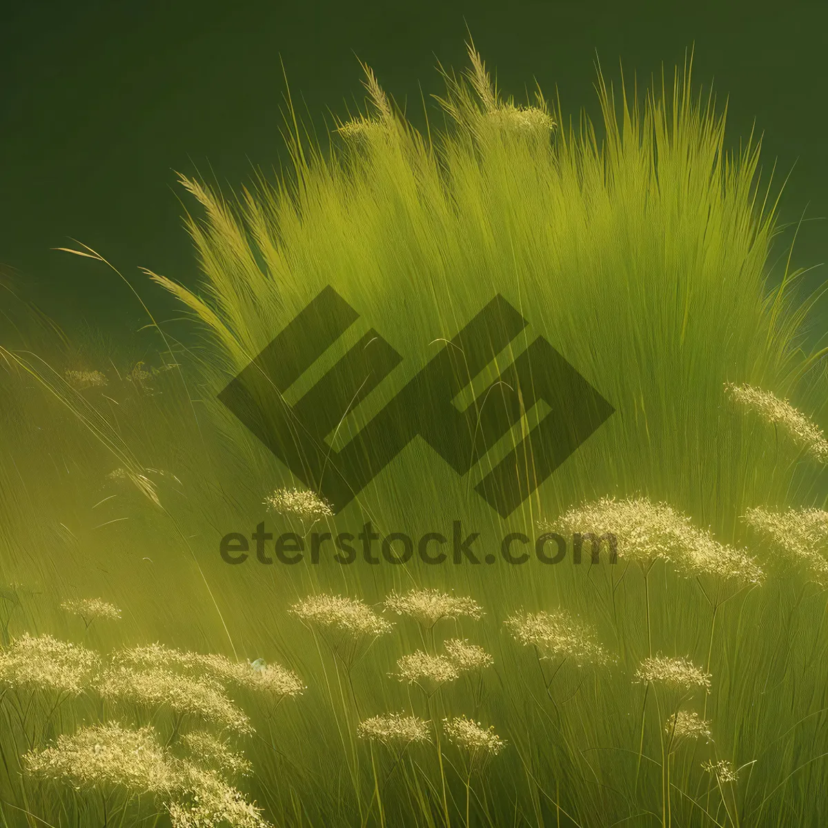 Picture of Vibrant Aquatic Plant in Sunny Meadow