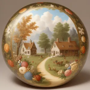 China Globe Ceramic Bowl - Porcelain Earth Vessel