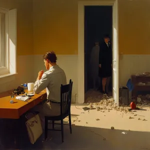 Business Meeting in Home Office