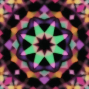 Colorful Retro Floral Pattern Design - Seamless Tile