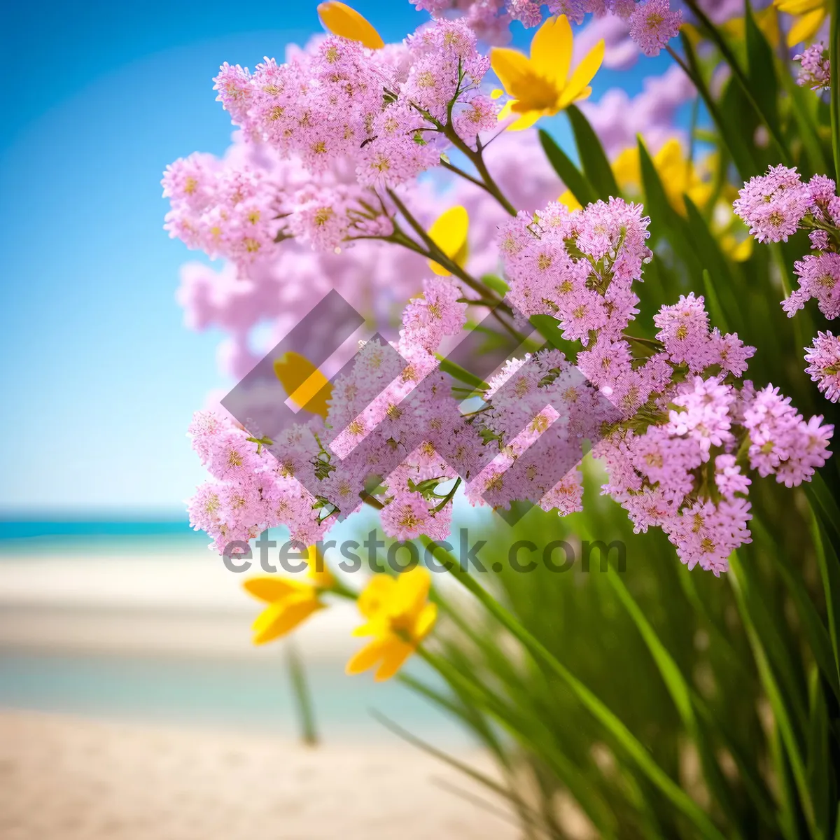 Picture of Pink Crape Myrtle Summer Blossom Bouquet