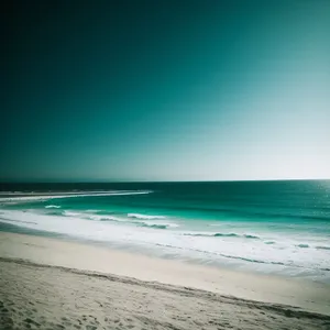 Paradise Found: Serene Beachscape on a Tropical Island