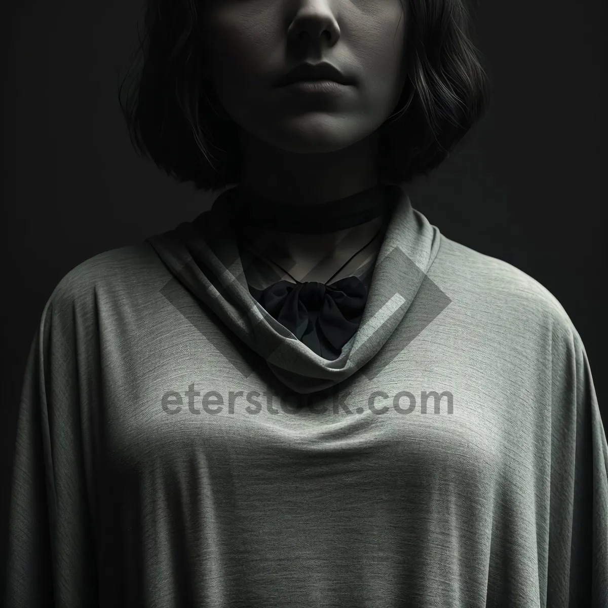 Picture of Stylish Black Sweater Fashion Portrait