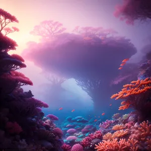 Tropical Coral Reef - Underwater Vibrant Sunlit Marine Paradise