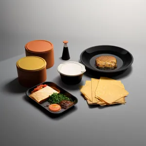 Tasty plate of food at a restaurant table