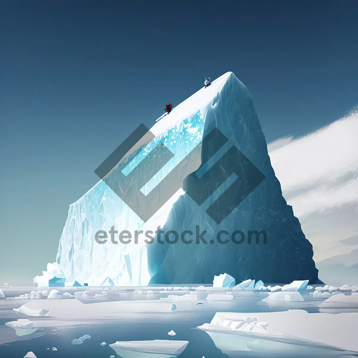 Picture of Majestic Frozen Mountain Landscape