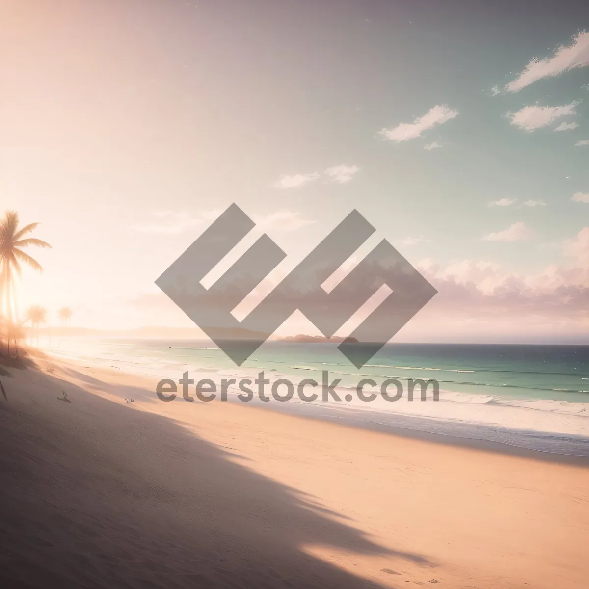 Picture of Serene Tropical Beach Sunset