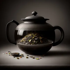 Traditional Ceramic Teapot for Brewing Herbal Tea