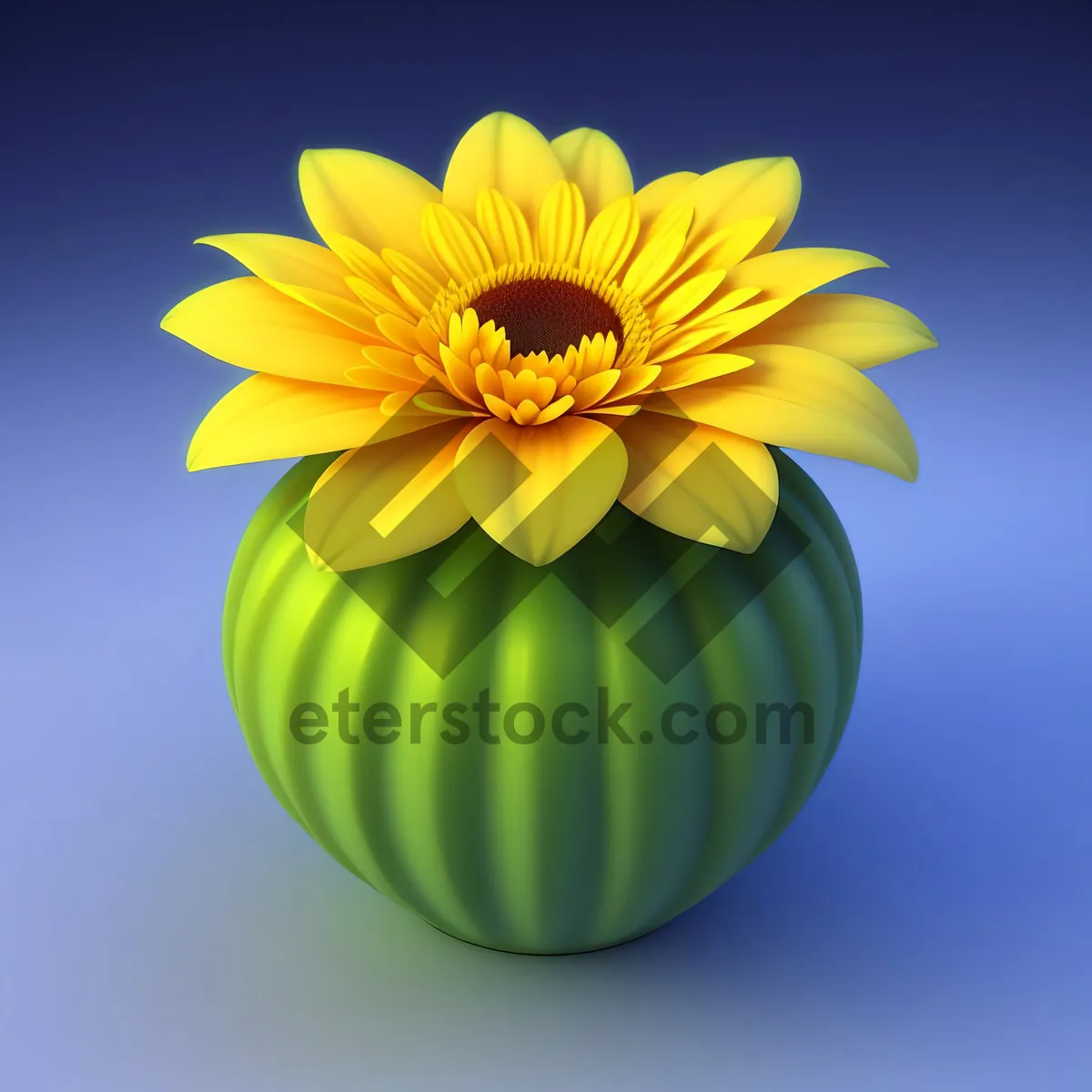 Picture of Vibrant Sunflower Blooming in a Summer Garden