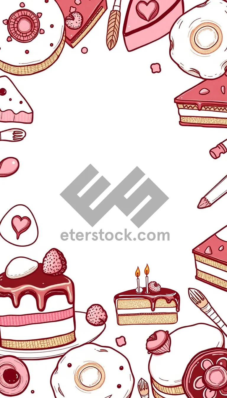 Picture of Graphic design icon set card element symbol