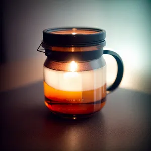 Hot Yellow Tea Mug - Refreshing Beverage in a Traditional Cup