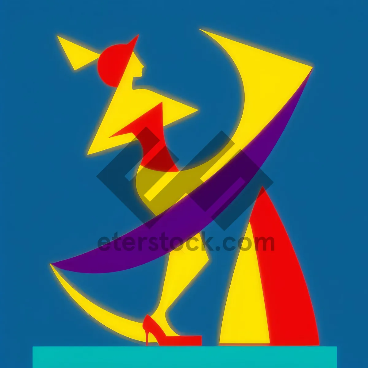 Picture of Patriotic Lightning Flag Graphic