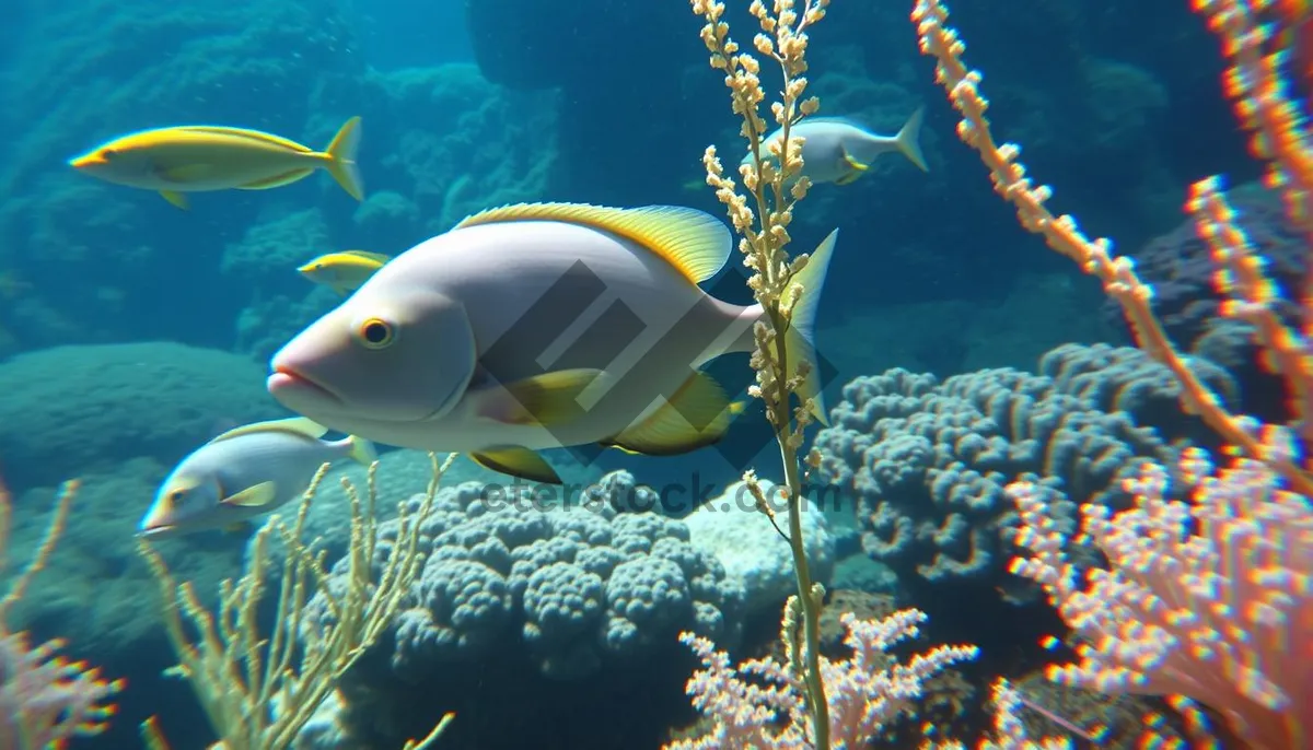 Picture of Colorful Tropical Coral Reef Fish Underwater Dive Site