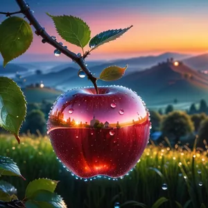 Juicy Red Delicious Apple, Fresh and Healthy Fruit