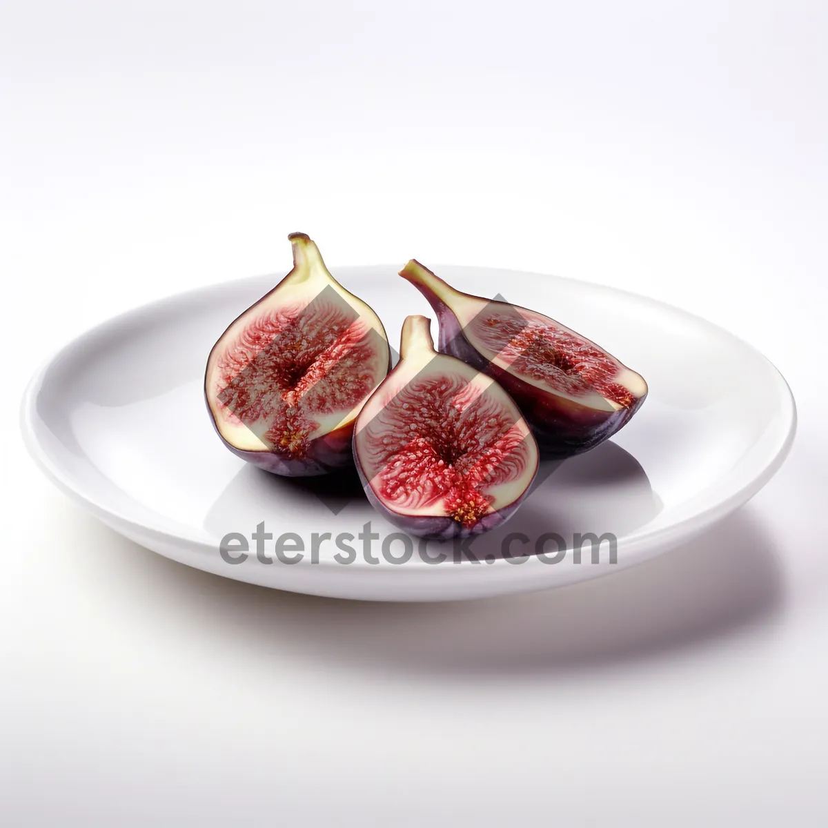 Picture of Delicious Fruit Plate with Strawberries and Figs