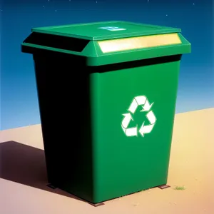 Recyclable 3D Garbage Bin in a Box