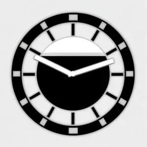 Round Wall Clock with Time Indicator
