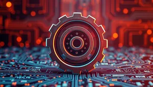 Digital DJ Graphic Design Concept with Lighting Effects