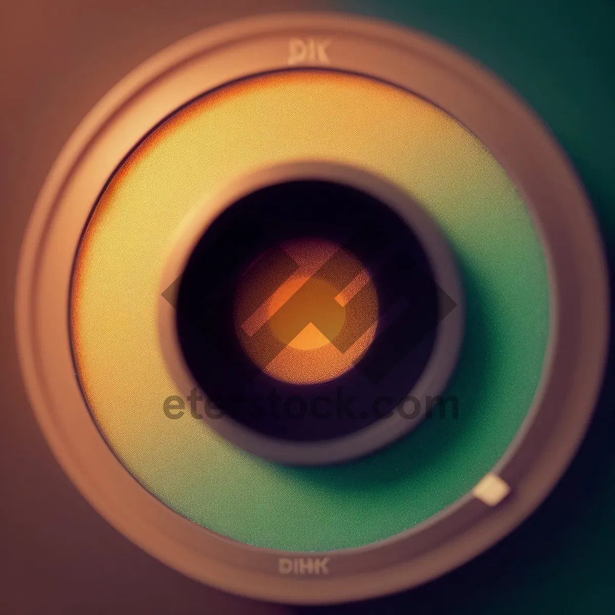 Picture of Shiny 3D Circle Button with Light Reflection