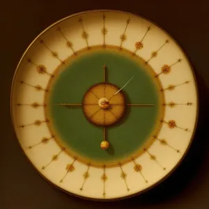 Circular Lampshade Wall Clock with Pendulum