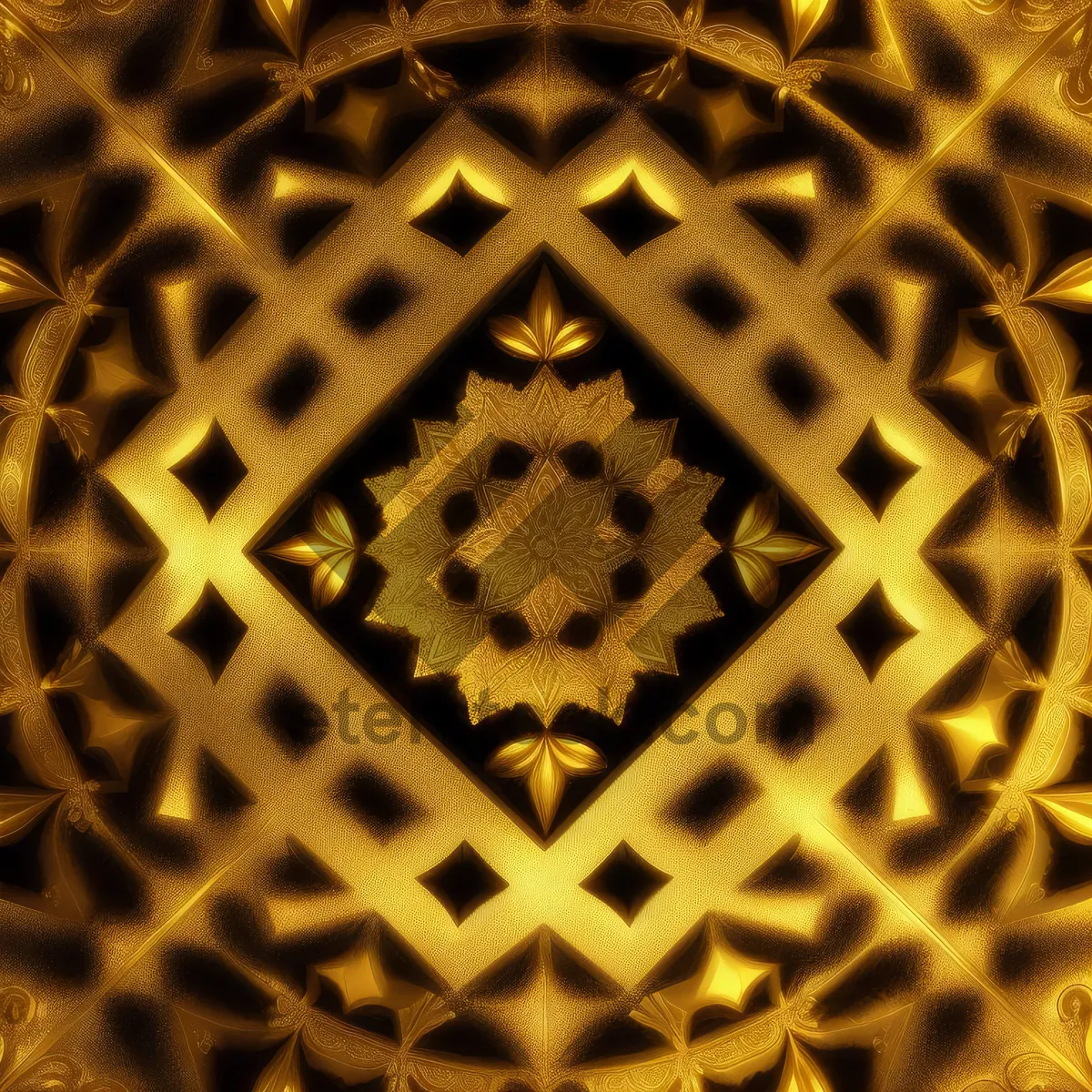 Picture of Arabesque Honeycomb Design: Intricate Patterned Framework