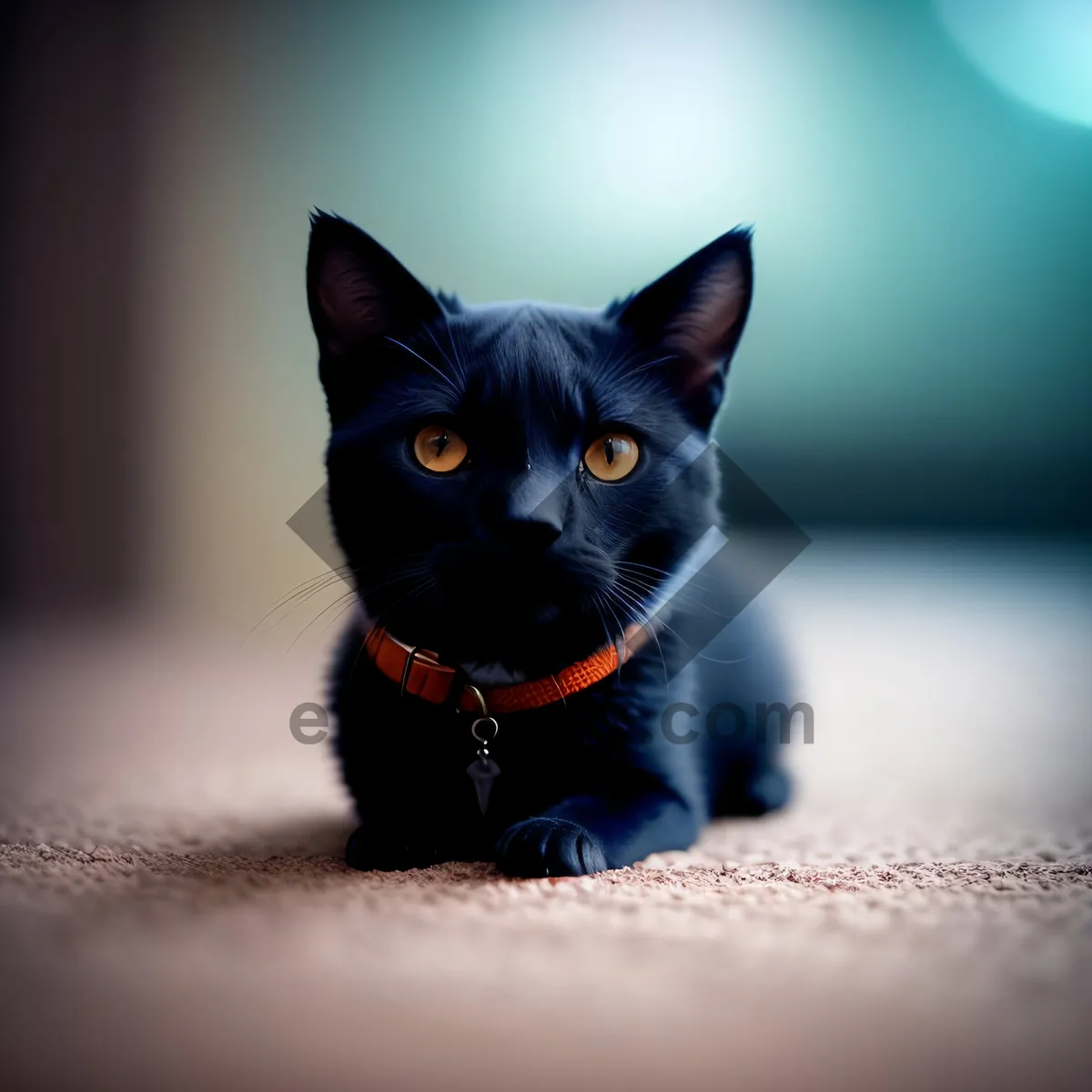 Picture of Adorable Gray Kitten with Playful Whiskers