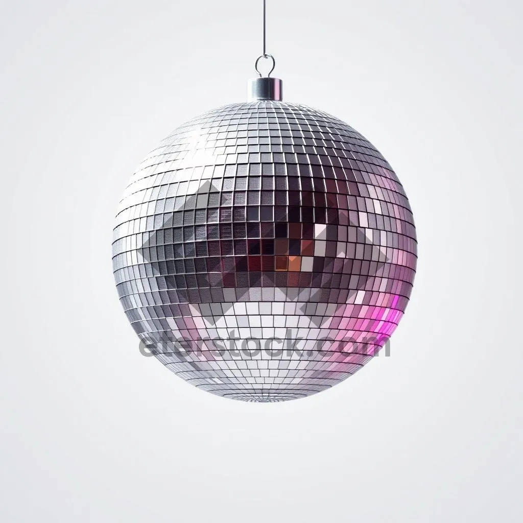 Picture of Shiny Disco Ball Decoration Sphere Shape Glass Circle