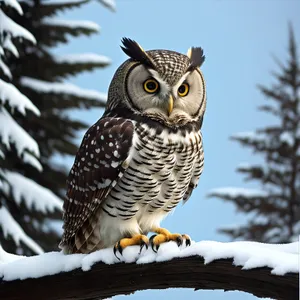 Intense Stare of Wildlife Hunter: Yellow-Eyed Falcon