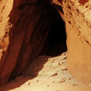 Scenic Southwest Rock Formation in Orange Canyon