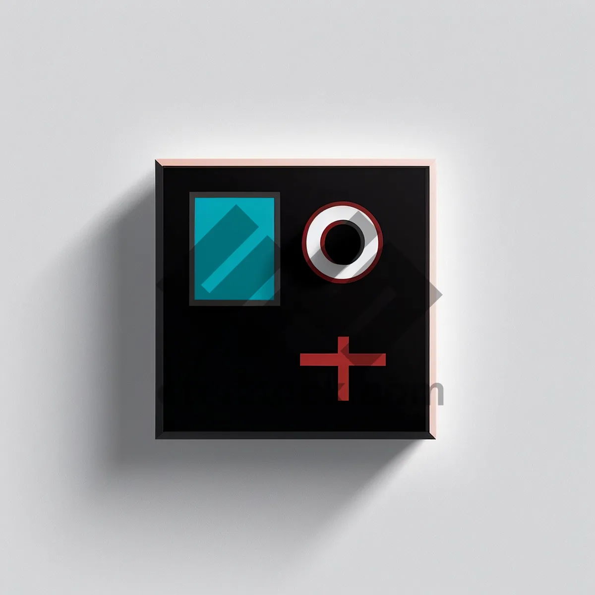 Picture of Modern Black Button Icon Set for Web Technology