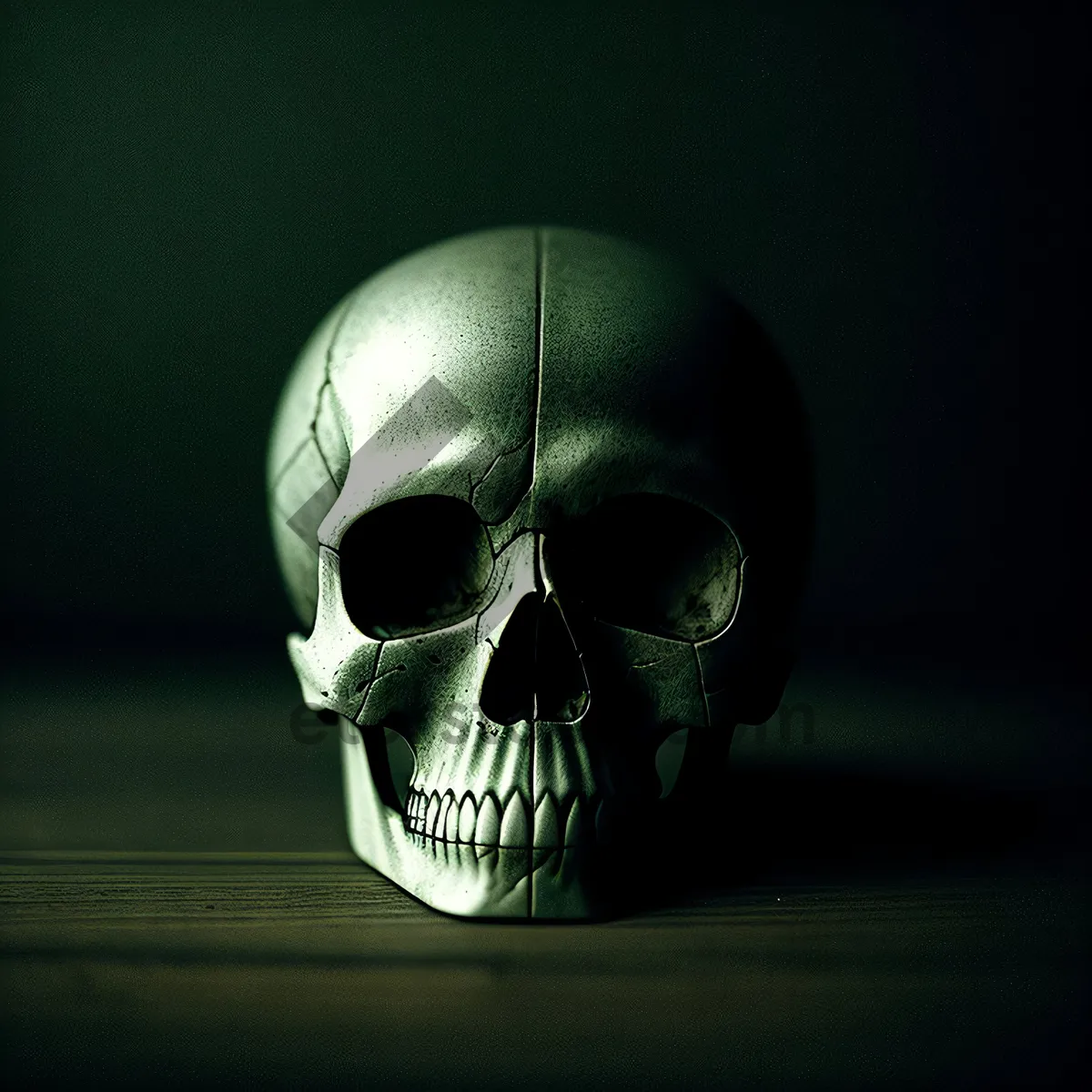 Picture of Scary Skull in Black Sunglasses: Horror Fashion Statement