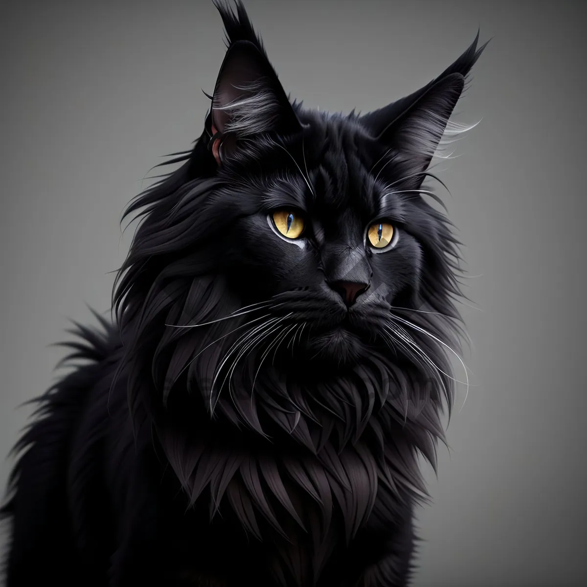 Picture of Furry Cutie Purrfectly Poses with Playful Whiskers