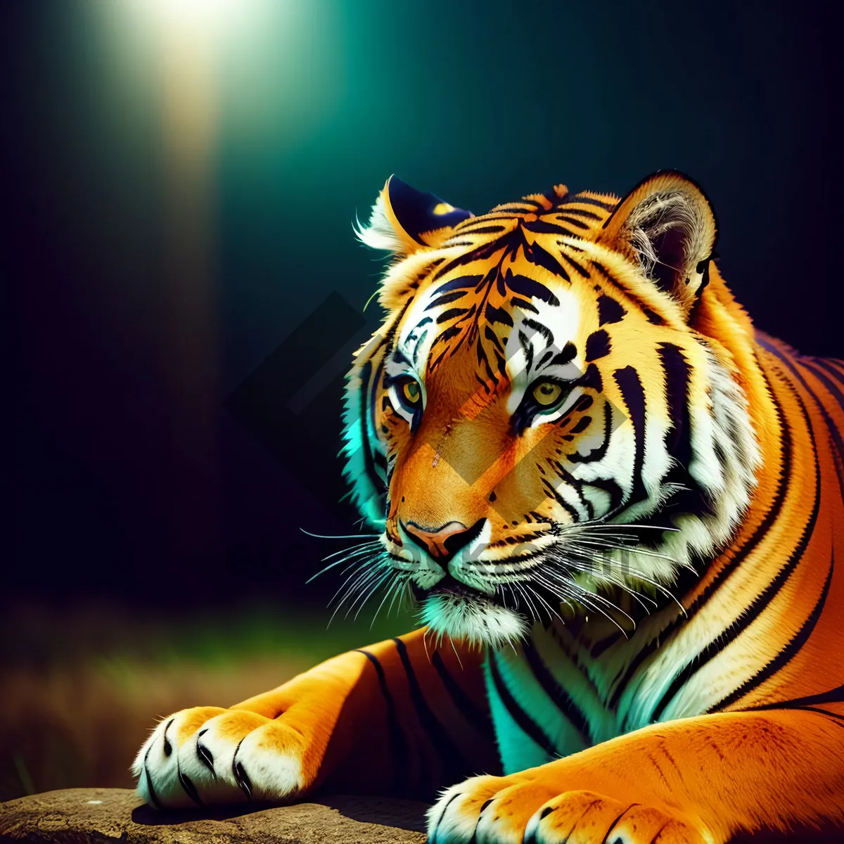 Picture of Fearsome Tiger: Majestic and Dangerous Wildlife Predator