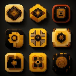 Glossy gem icon set for web interface design