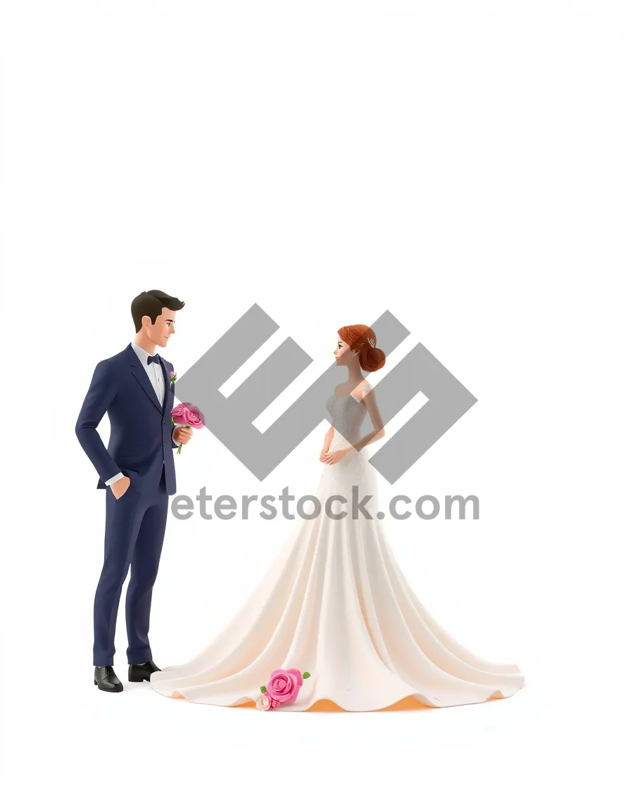 Picture of Happy bride with attractive smile portrait.