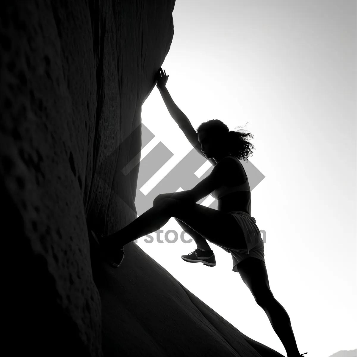 Picture of Dynamic Dance Creation: Silhouette of Active Male Dancer